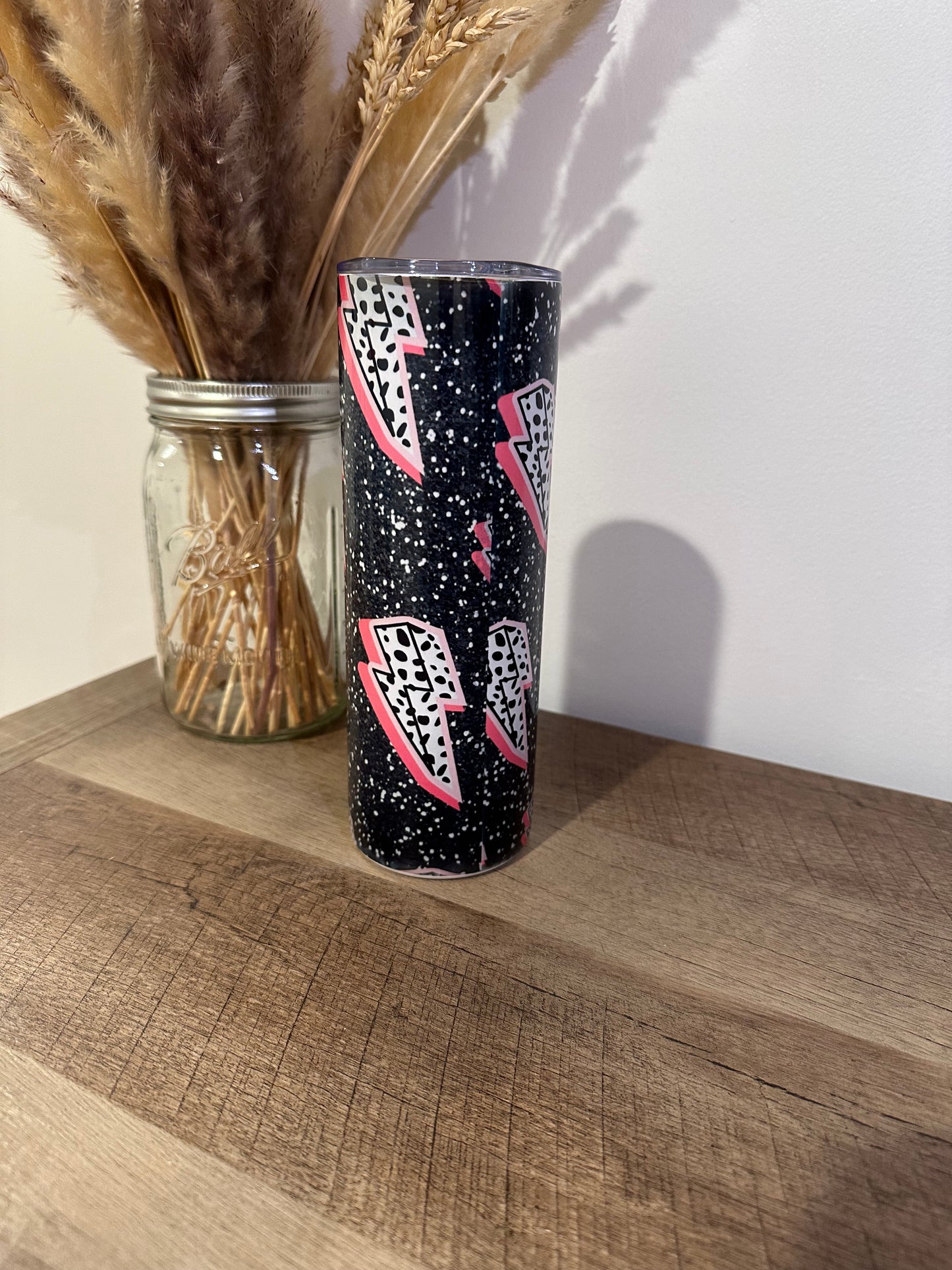 Cow print lighting tumbler