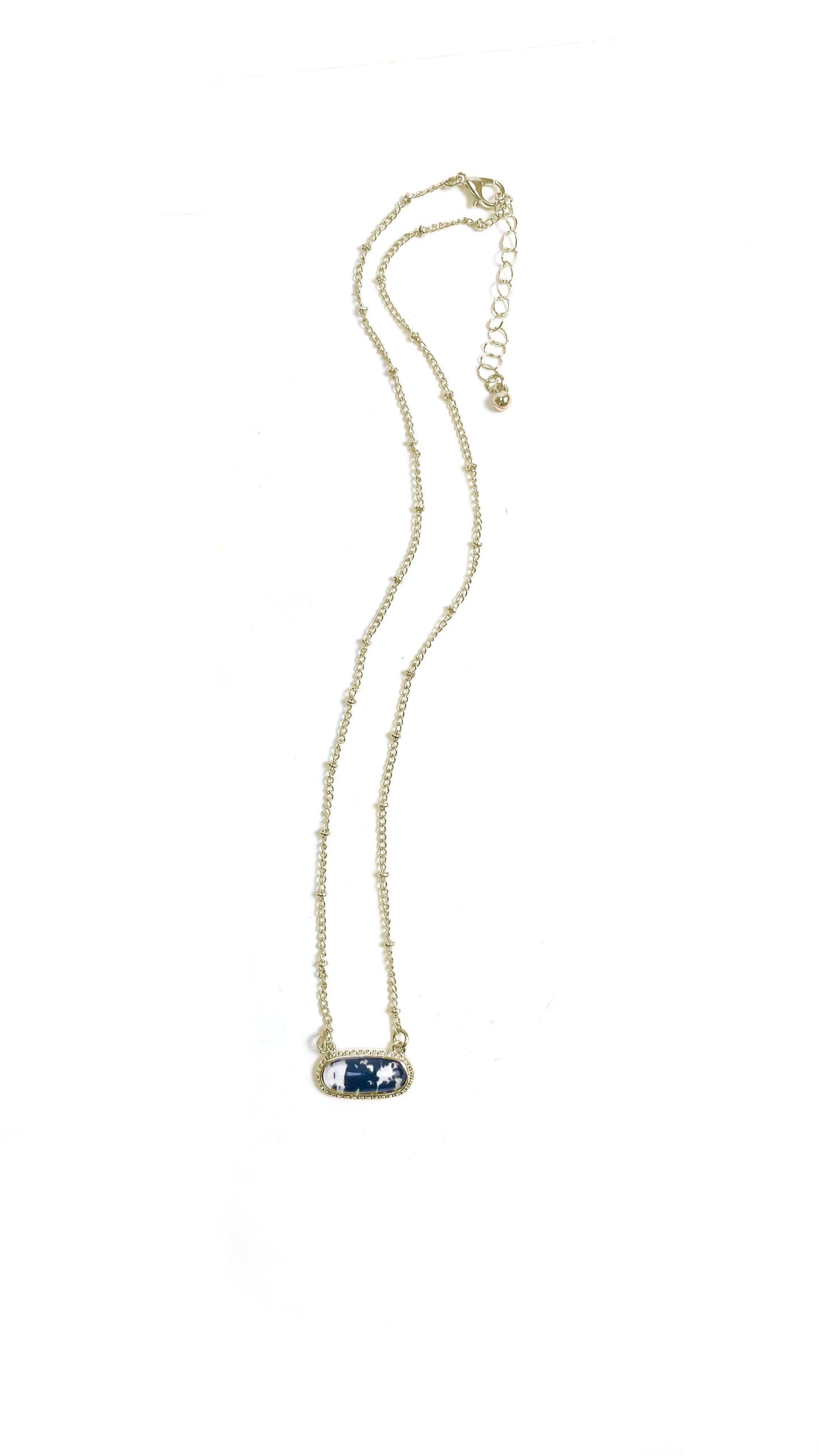 Black Cowhide Necklace