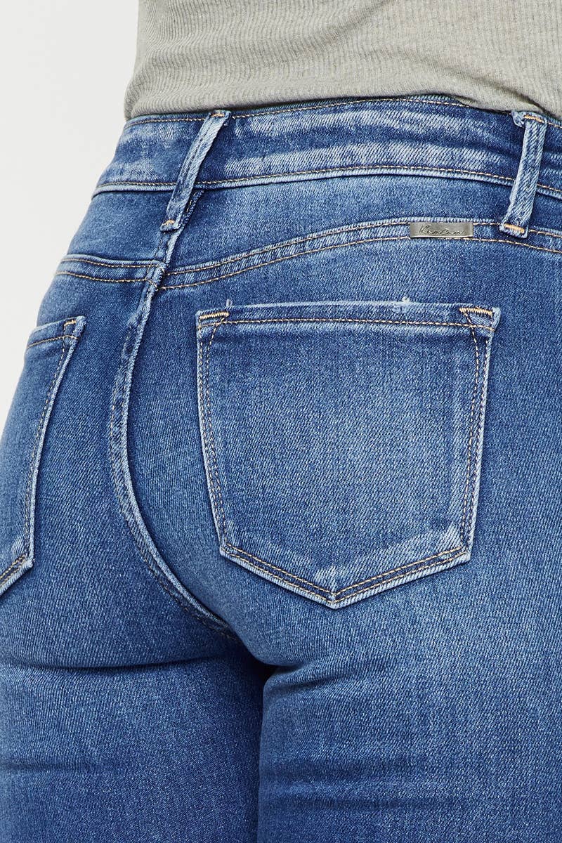 HIGH RISE ANKLE SKINNY JEANS-KC2503M