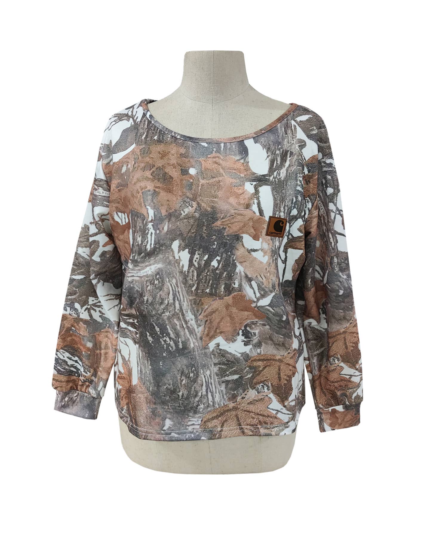 Crewneck Plant Printed Sweatshirt
