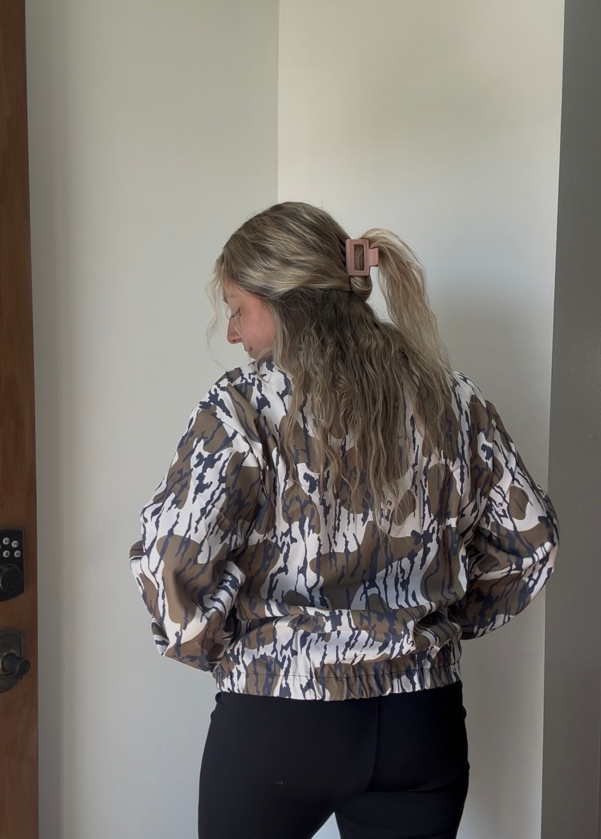 Western bottomland camo half zip