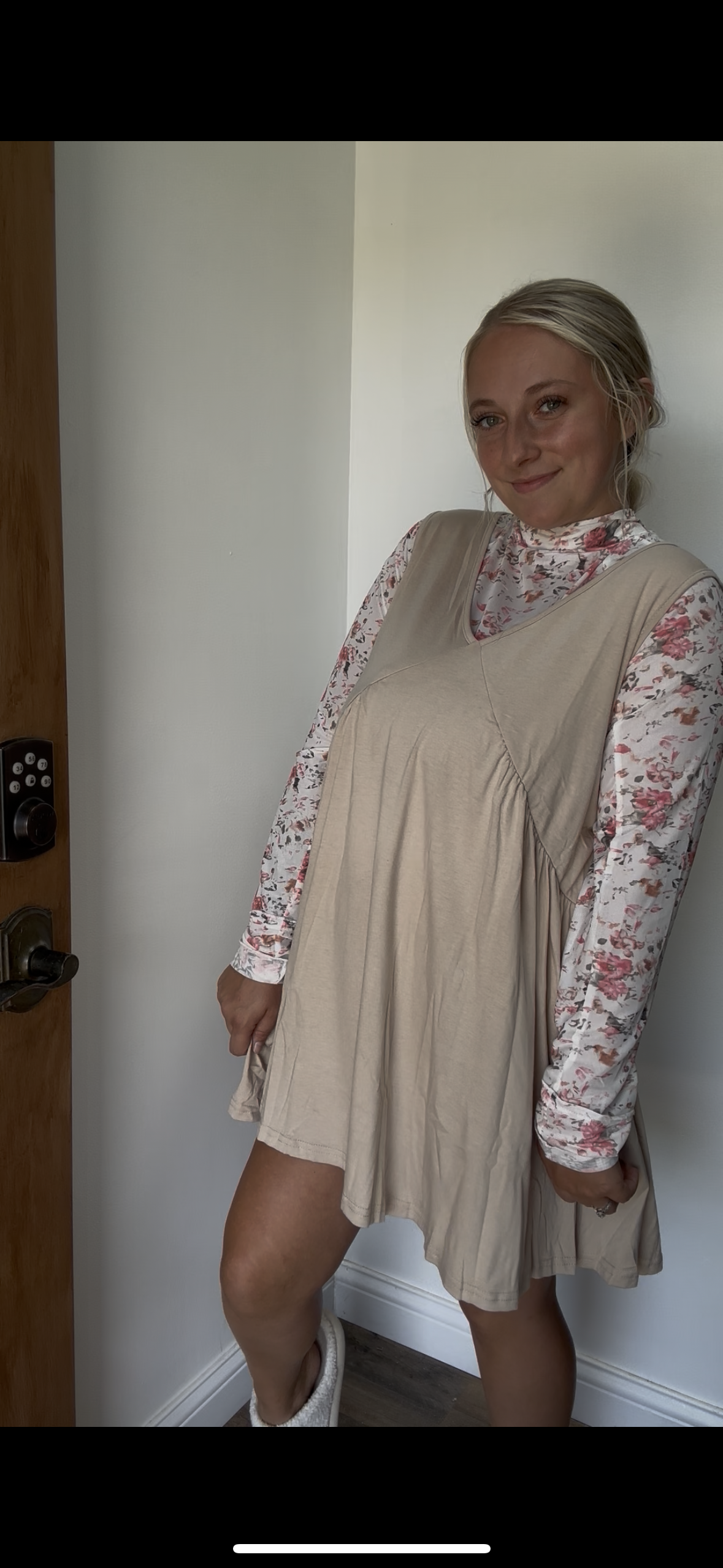 Leisure V-neck Sleeveless Vest Loose Fitting Dress