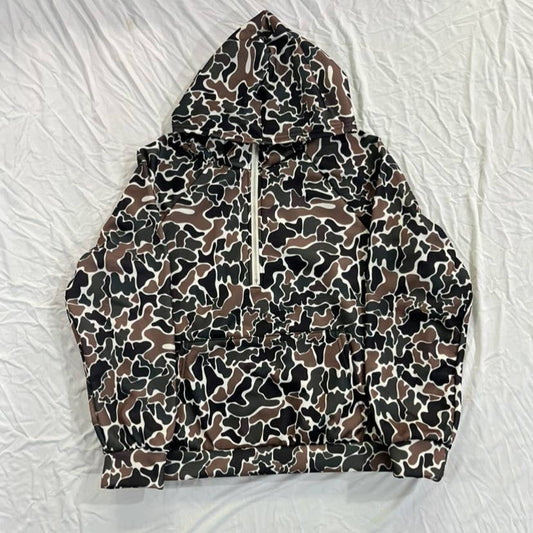 Duck Camouflage Half Zipper Hoodie