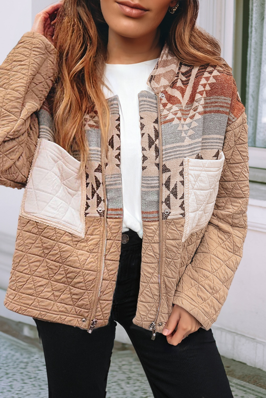 LDC Quilted Patchwork Western Fashion Jacket