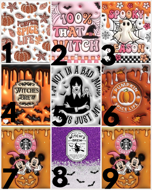 Halloween 20oz tumblers